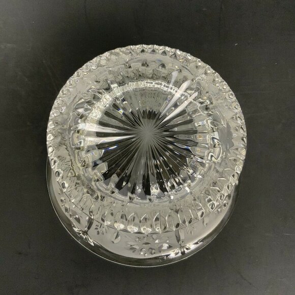 Vintage Etched Frosted Glass Candy Dish With Dome Lid - Picture 3 of 5